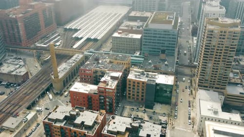 Aerial Ogilvie Transportation Center