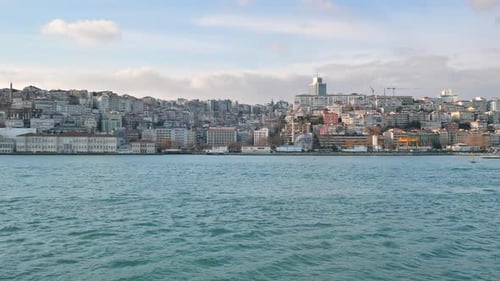 View of Bosphorus Strait in Istanbul Turkey