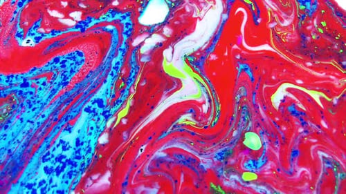 Vibrant Liquid Paint Art Abstract Background