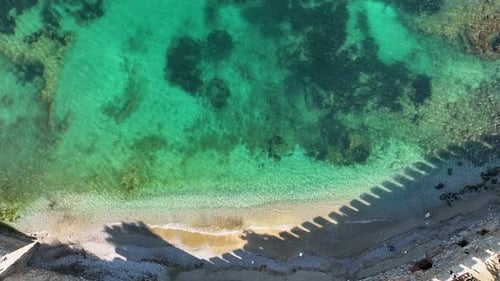 Texture of the sea and a beautiful day color