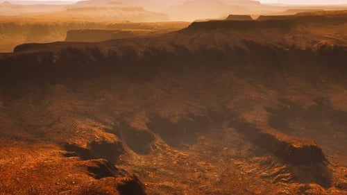 Scenic View of Sunrise in Grand Canyon National Park