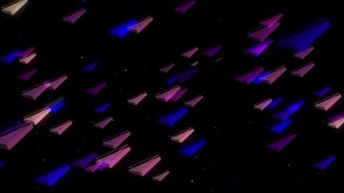 Neon Trigon Background 05