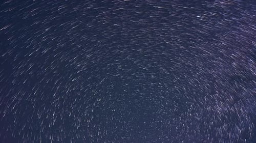 Rotating Stars Startrails Night Sky Time Lapse