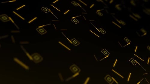 Dynamic Abstract Glowing Geometric Network Background Animation