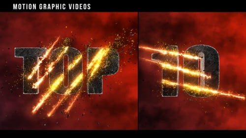 Dynamic Grungy Fire Countdown Opener