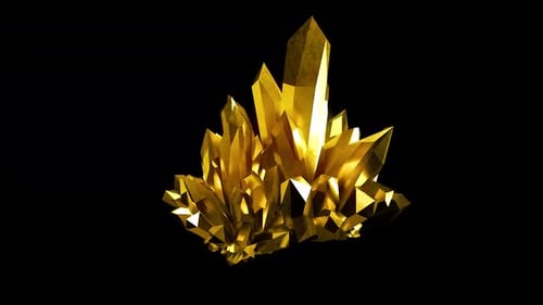 Goldener Kristall