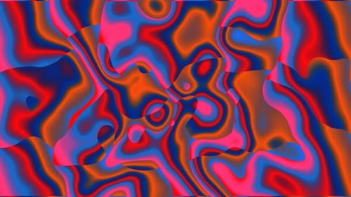 Vibrant Abstract Fluid Neon Wavy Motion Background