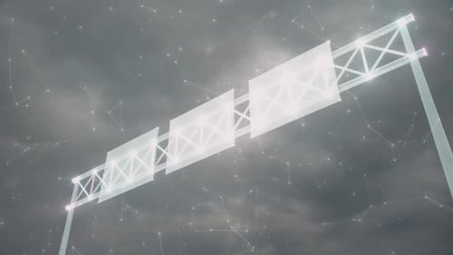 Highway Overhead Signs Hologram Hd