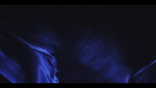 Abstract Wavy Blue Fabric Background