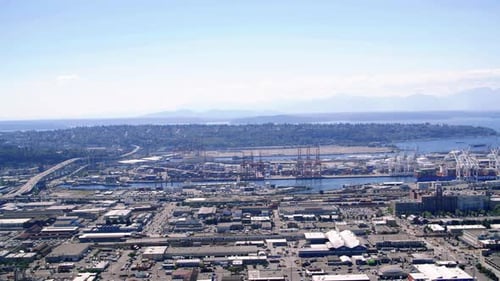 Harbor Island Seattle Washington Hélicoptère