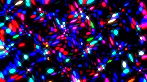 Colorful Abstract Neon Light Grid Motion Background
