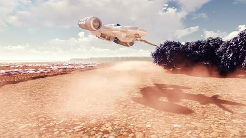 A Spaceship on a Deserted Planet