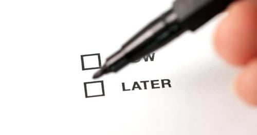 Marking check box of later and now