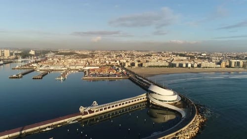 Hafen und Stadt Matosinhos, Portugal