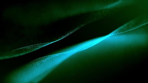 Abstract Particle Background Color Green And Blue