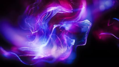 Colorful Glowing Particles Background Loop 4K