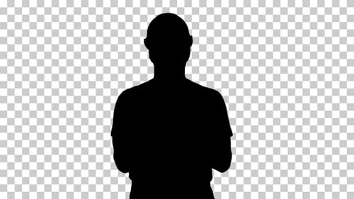 Silhouette man, Alpha Channel