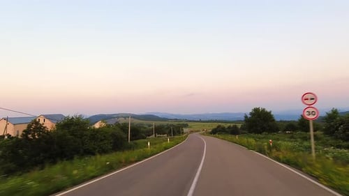 Hyperlapse Drive In Scenic Mountains Road