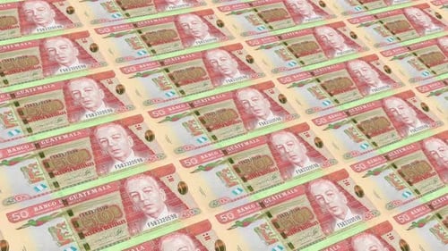 Guatemala Money 50 Guatemalan Quetzal 4K
