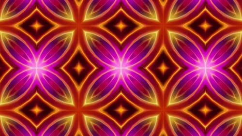 Multi Color Kaleidoscope Loop 4K 11