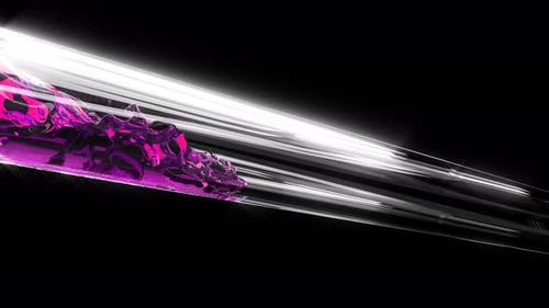 Abstract Fluid Flow with Light Beams in Clear Tube