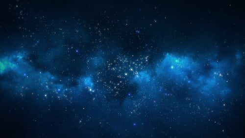 Abstract Background Space Stars Glowing Loop