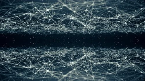 Abstract Digital Network Connection Loop Background