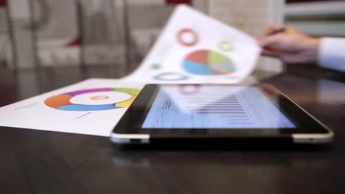 Businessman Using a Tablet