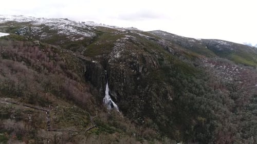 Winter Snow Mountain Wasserfall