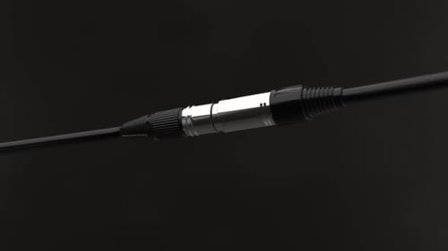 Professional XLR Cable Connecting Animation for Audio and Music