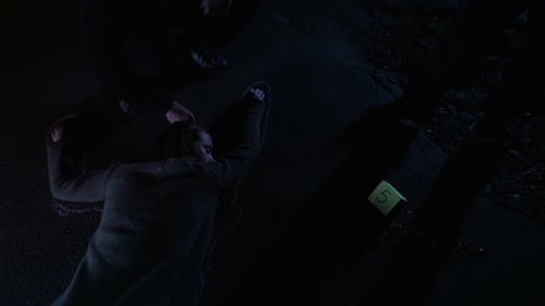 Cop Fixing Position of Corpse With Chalk, College Making Photos of Evidence