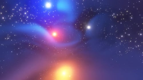 Nébuleuse du vol spatial dans l'espace