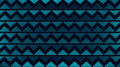 Abstract Moving Pyramids Pattern Background Blue