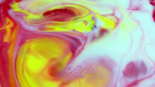 Abstract Colors Mixing and Swirling Together