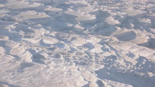 Textur der Kalkstein-Travertin-Thermalquellen
