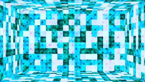 Animated Abstract Geometric Tunnel Background Loop