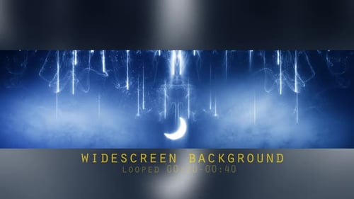 Blue Shine Falling Particles