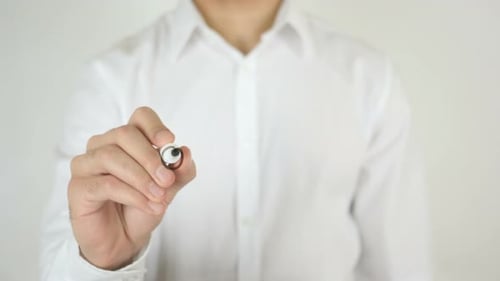 Writing Quality Concept on Clear Surface