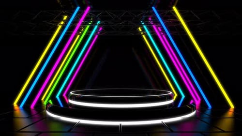 Neon Stage Background Loop