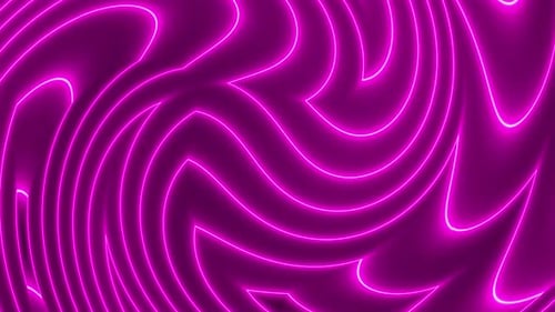 Abstract Swirling Neon Glowing Lines Animated Background