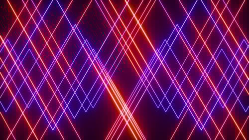 Dynamic Neon Abstract Geometric Lines Background