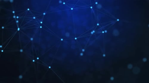 Abstract Digital Network Connection Background Animation