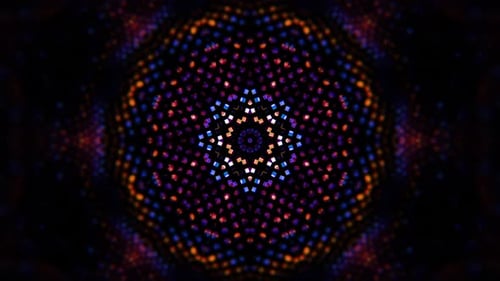 Background of multicolored cubes oscillating from a musical beat