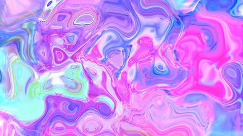 Iridescent Fluid Abstract Motion Background with Liquid Gradient Colors