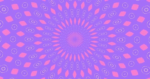 Abstract Geometric Hypnotic Kaleidoscope Pattern Motion