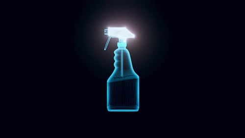 Cleaner Spray Hologram 4k