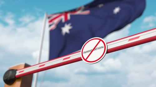Australian Immigration Control Barrier Closes