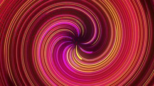 Dynamic Glowing Neon Spiral Motion Background