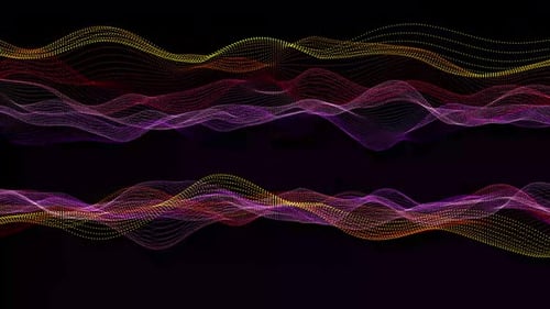 Fluid Abstract Particle Wave Digital Background Animation