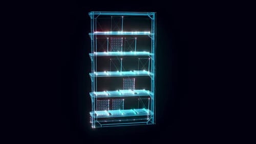 Market Shelf Magazines Hologram Rotating Hd